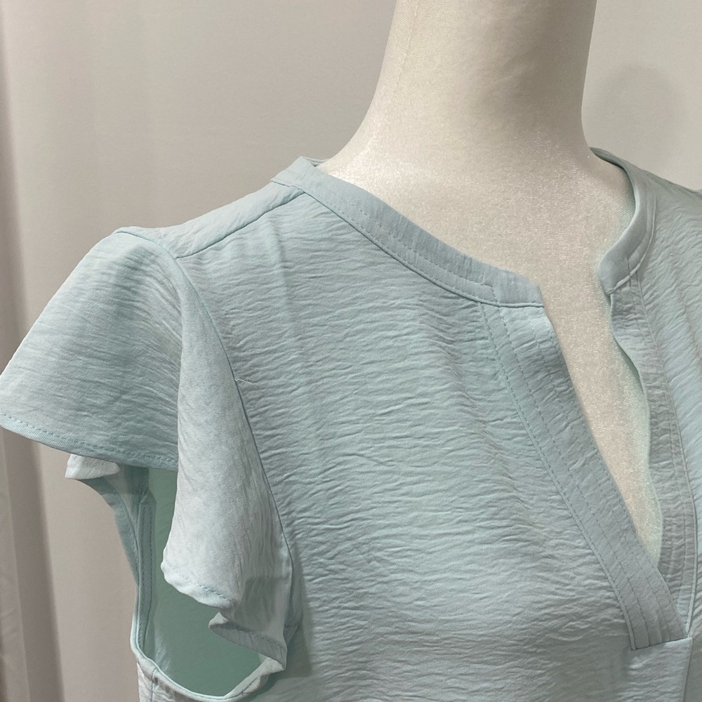 Calvin Klein Light Blue Women's Blouse - Picture 2 of 6